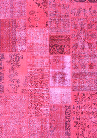 Patchwork Pink Transitional Rug, con2694pnk