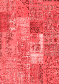 Patchwork Red Transitional Rug, con2694red