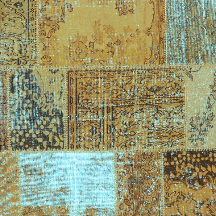 Patchwork Light Blue Transitional Rug, con2695lblu