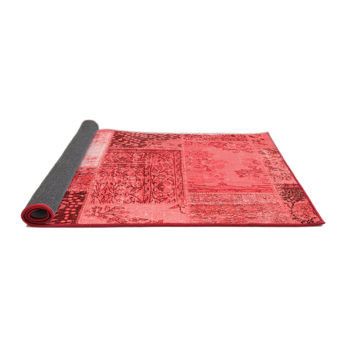 Patchwork Red Transitional Area Rugs