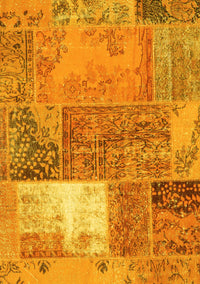 Patchwork Yellow Transitional Rug, con2695yw