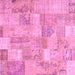 Square Patchwork Pink Transitional Rug, con2696pnk
