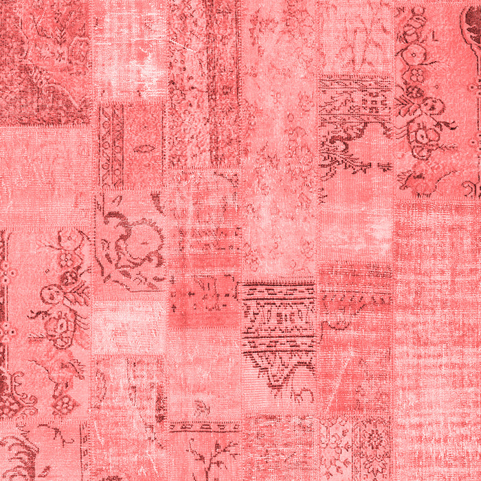 Patchwork Red Transitional Area Rugs