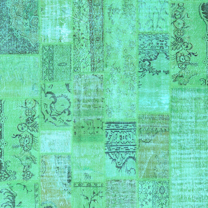 Patchwork Light Blue Transitional Rug, con2696lblu