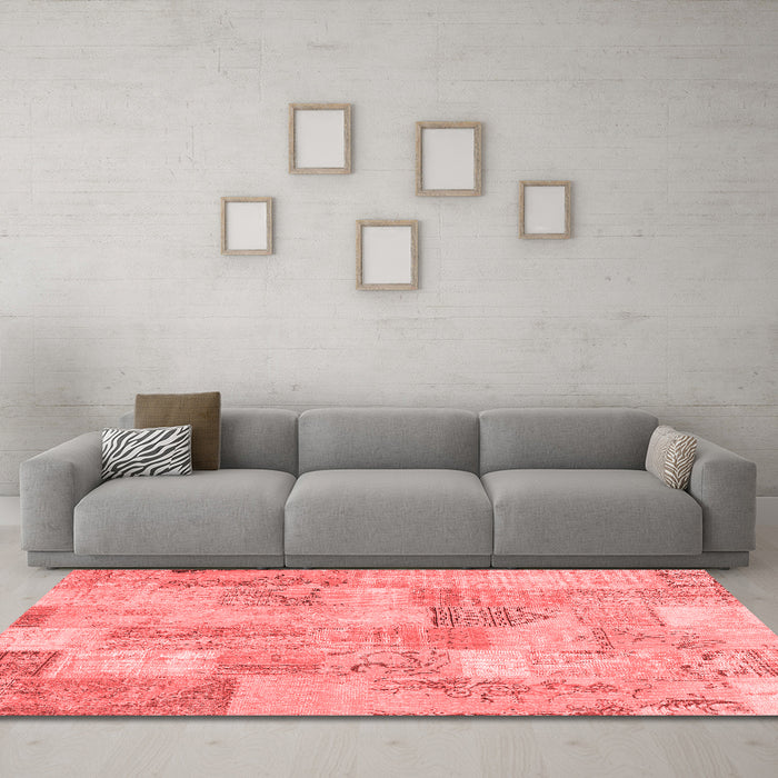 Transitional Red Washable Rugs