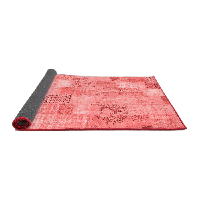 Patchwork Red Transitional Area Rugs