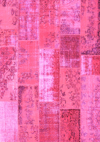 Patchwork Pink Transitional Rug, con2697pnk