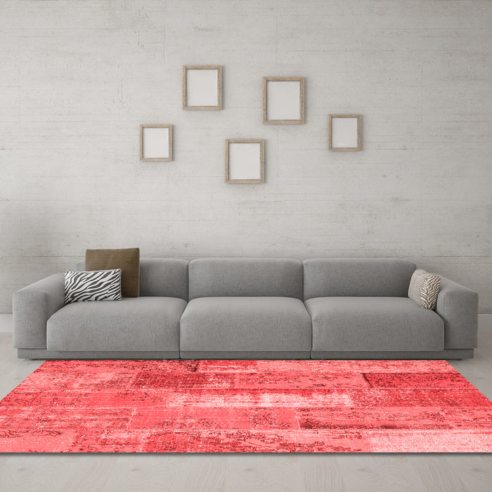 Transitional Red Washable Rugs