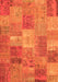 Patchwork Orange Transitional Rug, con2698org