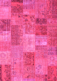 Patchwork Pink Transitional Rug, con2698pnk