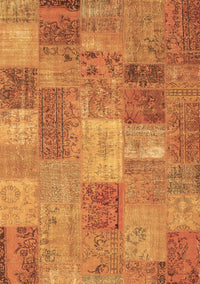 Patchwork Brown Transitional Rug, con2698brn