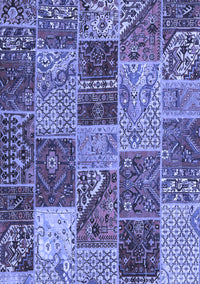 Patchwork Blue Transitional Rug, con2699blu