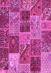 Patchwork Pink Transitional Rug, con2699pnk