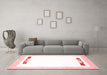 Modern Red Washable Rugs