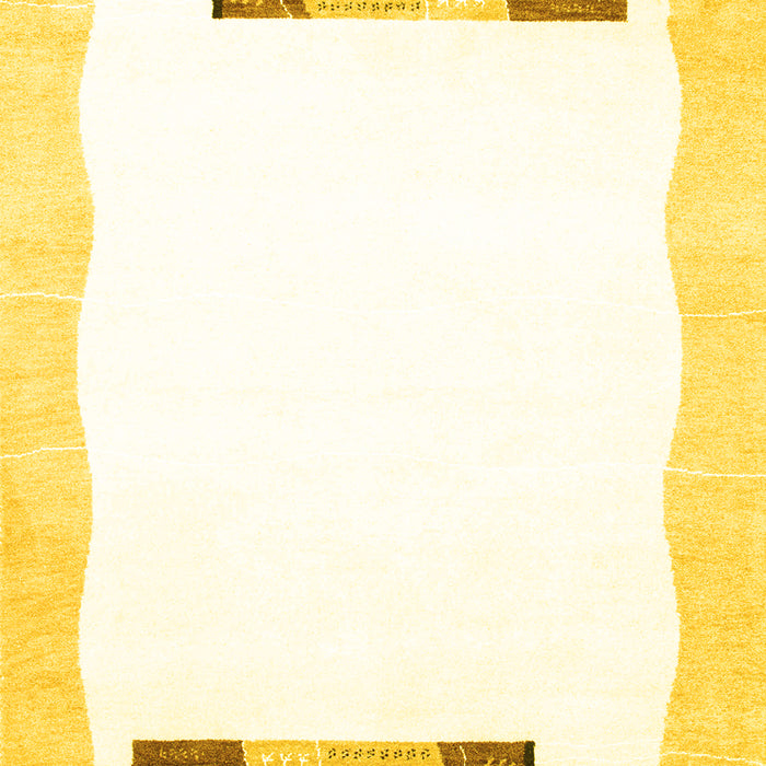 Solid Yellow Modern Rug, con269yw