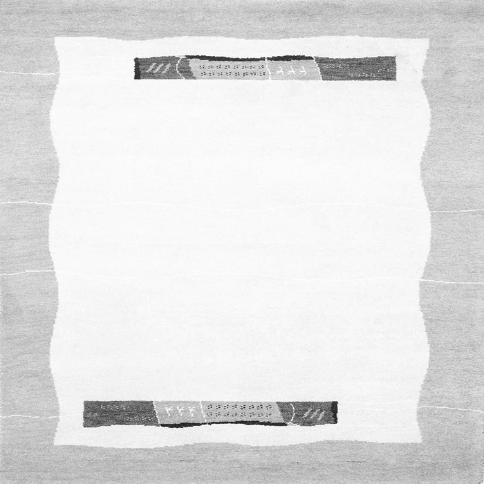 Serging Thickness of Solid Gray Modern Rug, con269gry