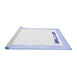 Sideview of Machine Washable Solid Blue Modern Rug, wshcon269blu