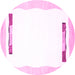 Round Solid Pink Modern Rug, con269pnk