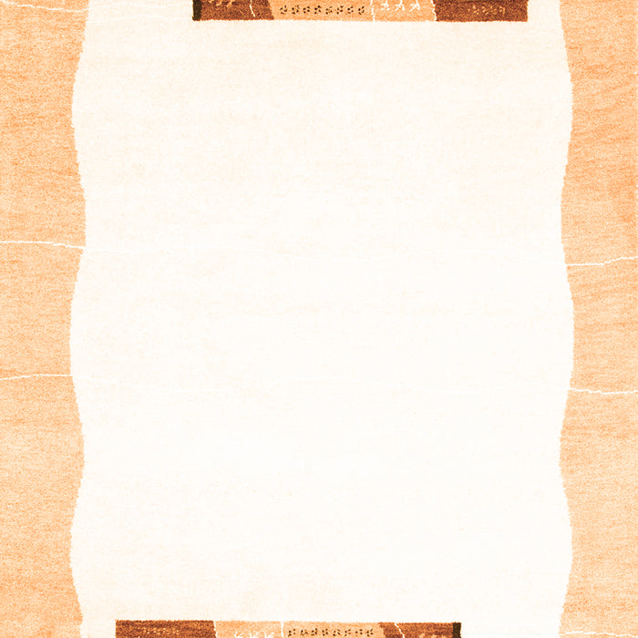 Solid Orange Modern Rug, con269org