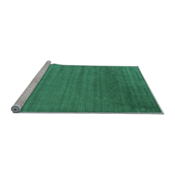 Sideview of Machine Washable Abstract Light Blue Contemporary Rug, wshcon26lblu