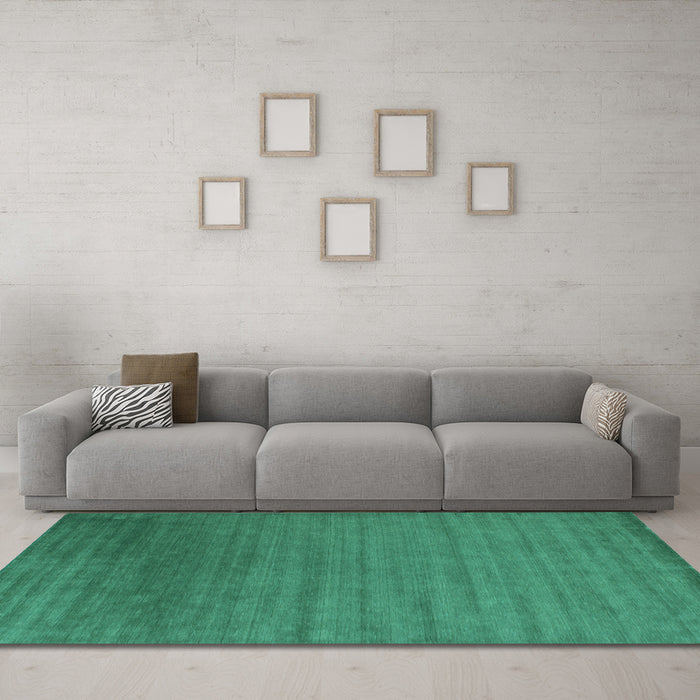 Machine Washable Abstract Light Blue Contemporary Rug in a Living Room, wshcon26lblu