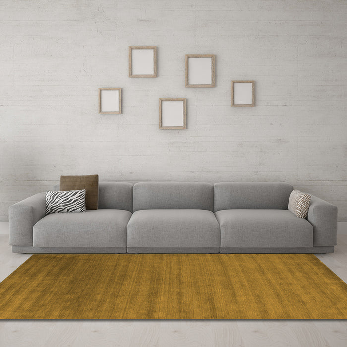 Machine Washable Abstract Orange Contemporary Area Rugs in a Living Room, wshcon26org