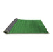 Sideview of Abstract Emerald Green Contemporary Rug, con26emgrn