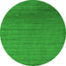 Square Abstract Green Contemporary Rug, con26grn