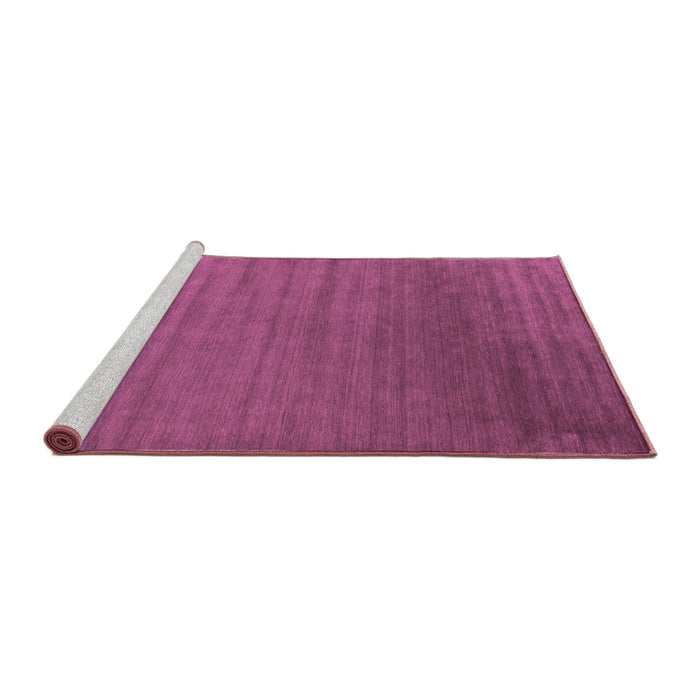 Sideview of Machine Washable Abstract Pink Contemporary Rug, wshcon26pnk