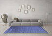 Machine Washable Abstract Blue Contemporary Rug in a Living Room, wshcon26blu