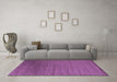 Machine Washable Abstract Purple Contemporary Area Rugs in a Living Room, wshcon26pur