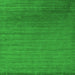 Round Machine Washable Abstract Green Contemporary Area Rugs, wshcon26grn