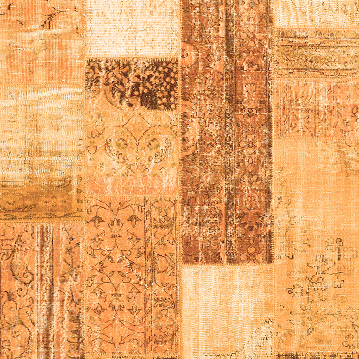 Serging Thickness of Machine Washable Patchwork Orange Transitional Area Rugs, wshcon2700org