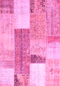 Patchwork Pink Transitional Rug, con2700pnk