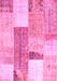 Patchwork Pink Transitional Rug, con2700pnk