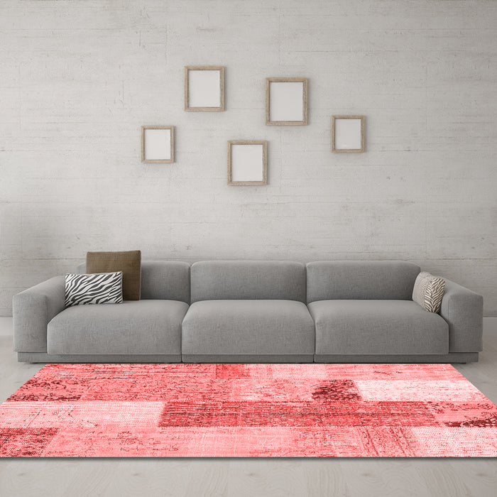 Transitional Red Washable Rugs