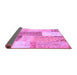 Sideview of Patchwork Purple Transitional Rug, con2700pur