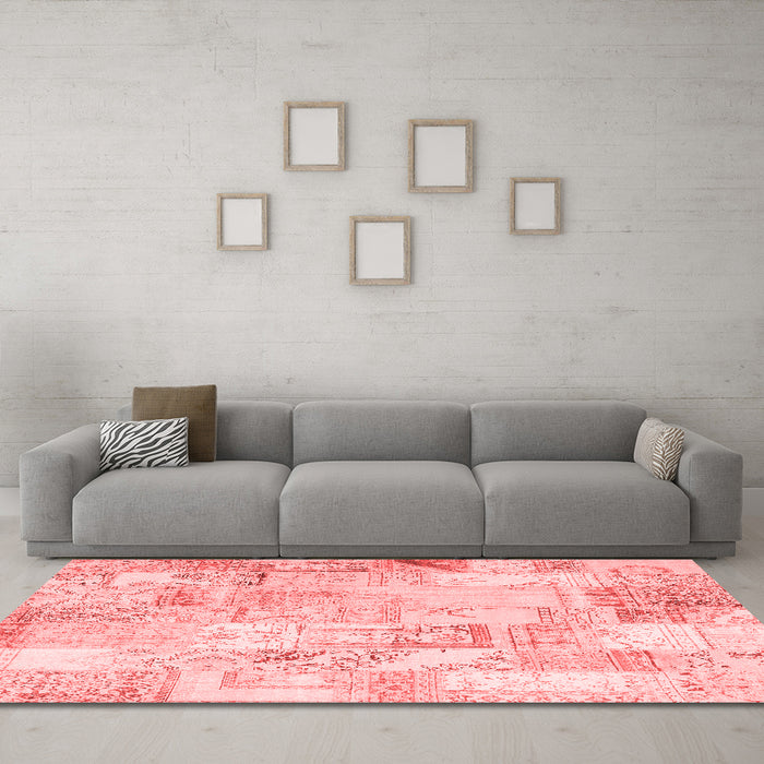 Transitional Red Washable Rugs