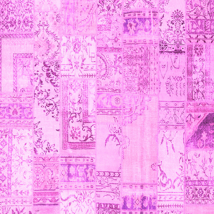 Patchwork Pink Transitional Rug, con2701pnk