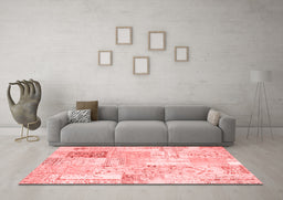Transitional Red Washable Rugs