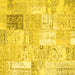 Square Patchwork Yellow Transitional Rug, con2702yw