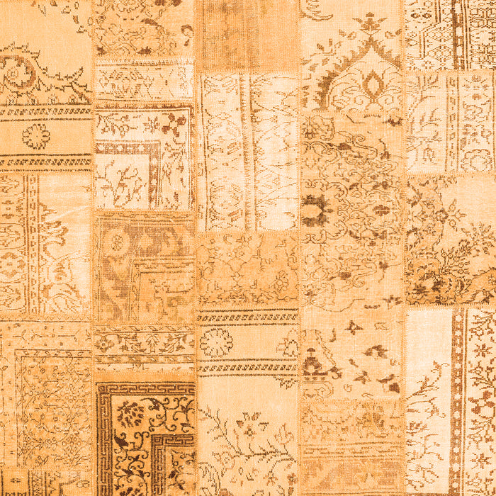 Serging Thickness of Machine Washable Patchwork Orange Transitional Area Rugs, wshcon2702org