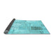 Sideview of Patchwork Light Blue Transitional Rug, con2702lblu