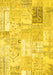 Patchwork Yellow Transitional Rug, con2702yw