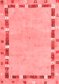 Abstract Red Contemporary Rug, con2703red