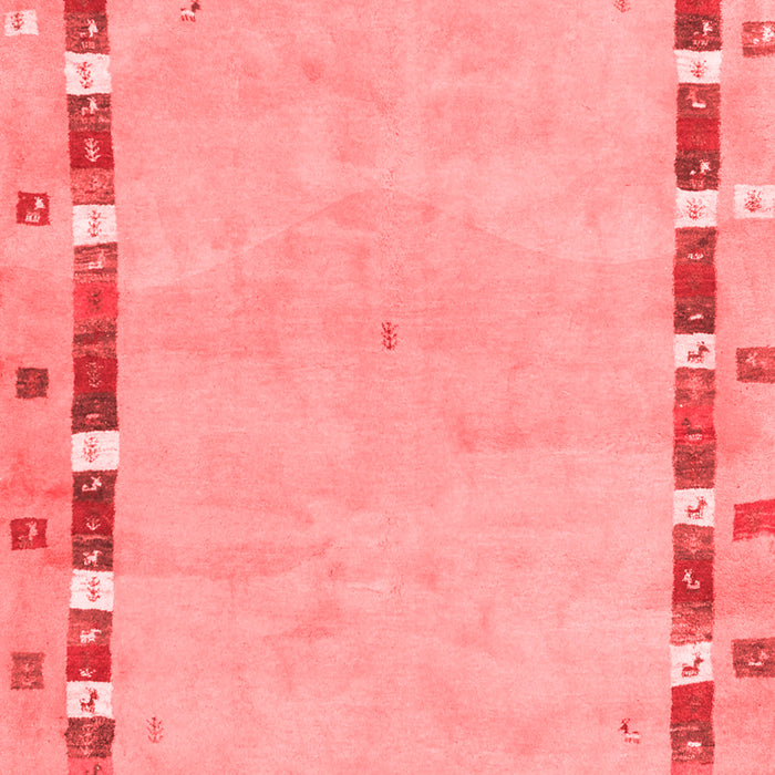 Abstract Red Contemporary Area Rugs