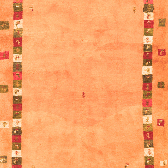 Serging Thickness of Machine Washable Abstract Orange Contemporary Area Rugs, wshcon2703org