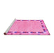 Sideview of Machine Washable Abstract Purple Contemporary Area Rugs, wshcon2703pur