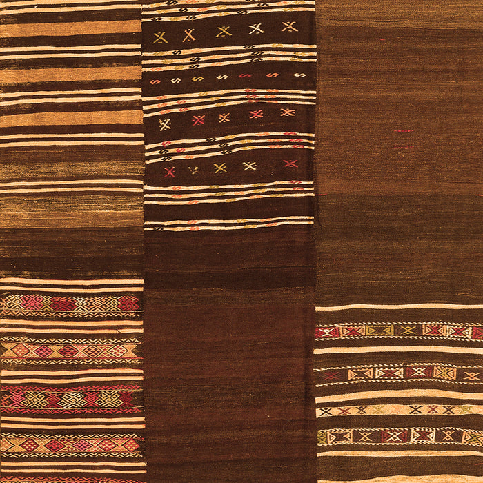 Serging Thickness of Southwestern Orange Country Rug, con2704org