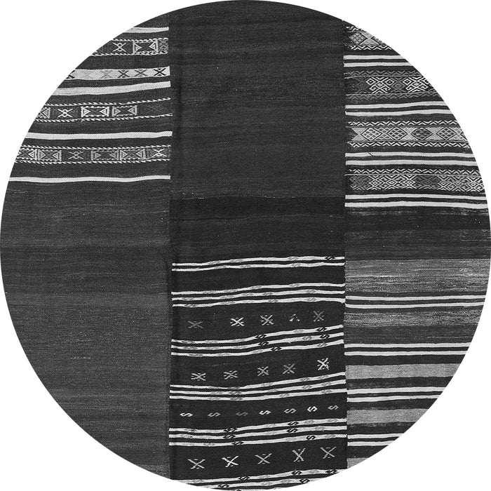 Square Southwestern Gray Country Rug, con2704gry